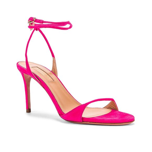 Aquazzura Minute 85 Sandal in Exotic Pink - Picture 3 of 8